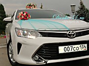 Кортеж Toyota Camry (Тойота Камри) на свадьбу - отличный выбор. Машины и украшения на свадебные авто в любой район Волгограда по хорошей цене!